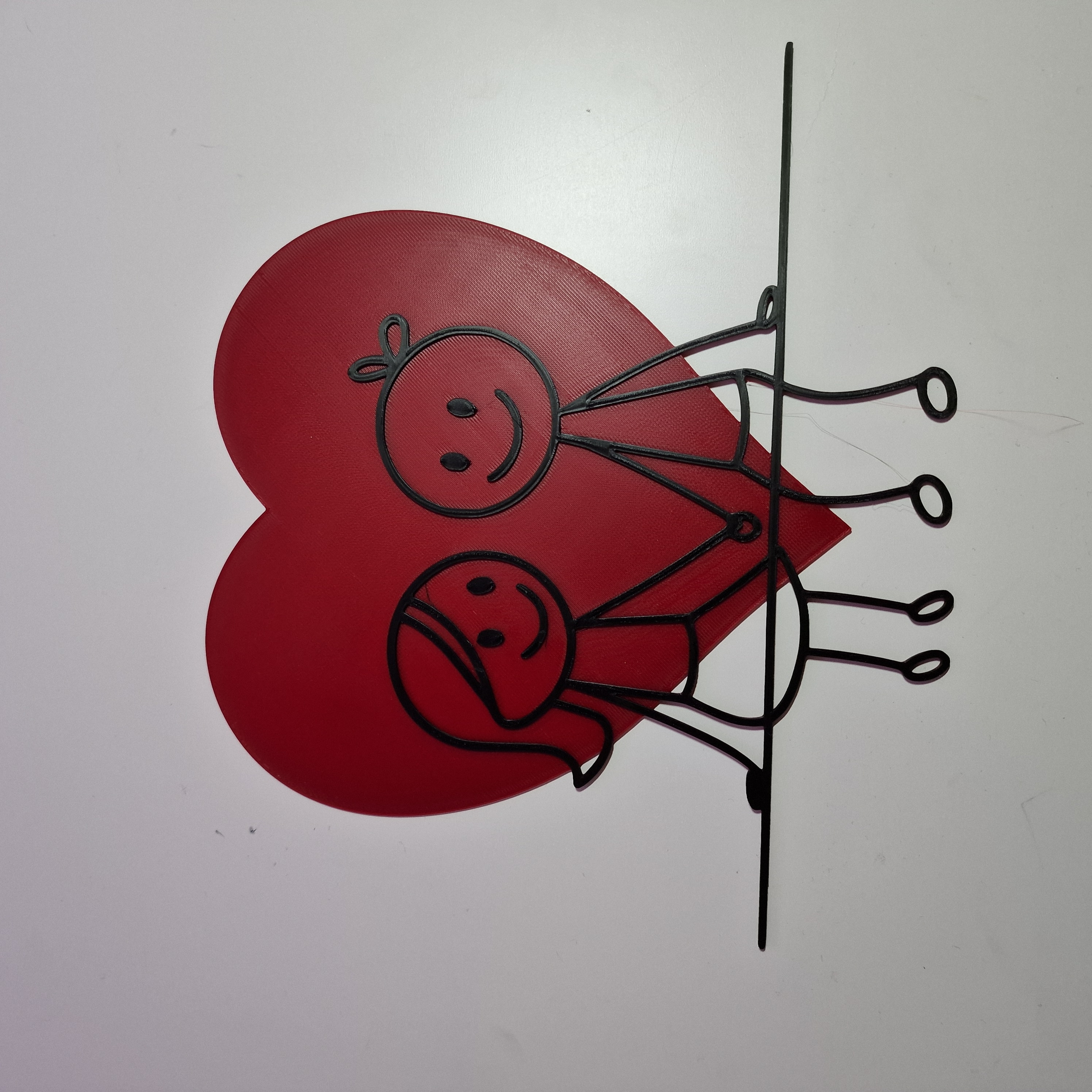 a loving stick figure couple NO MMU OR AMS NEEDED