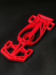 Formula 1 car keychain wall art
