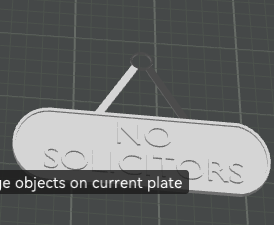 Basic no solicitors sign — miniatura 3