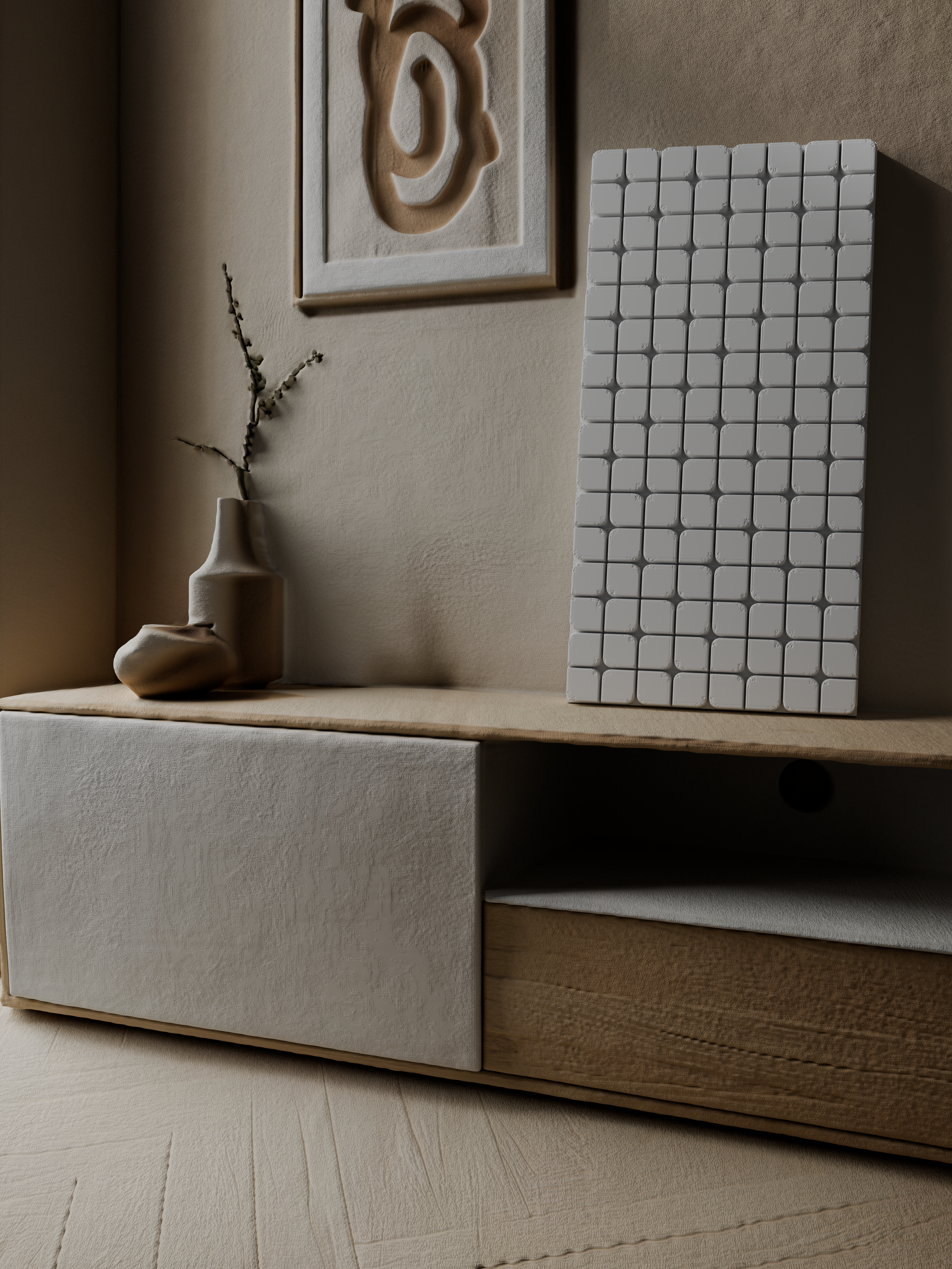 Modern Square Mosaic Wall Art