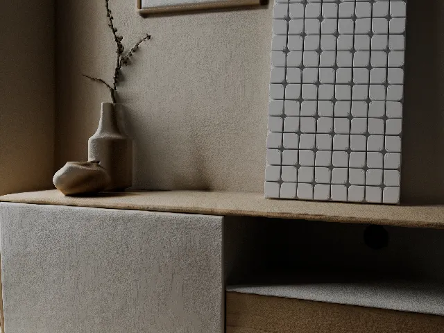 Modern Square Mosaic Wall Art