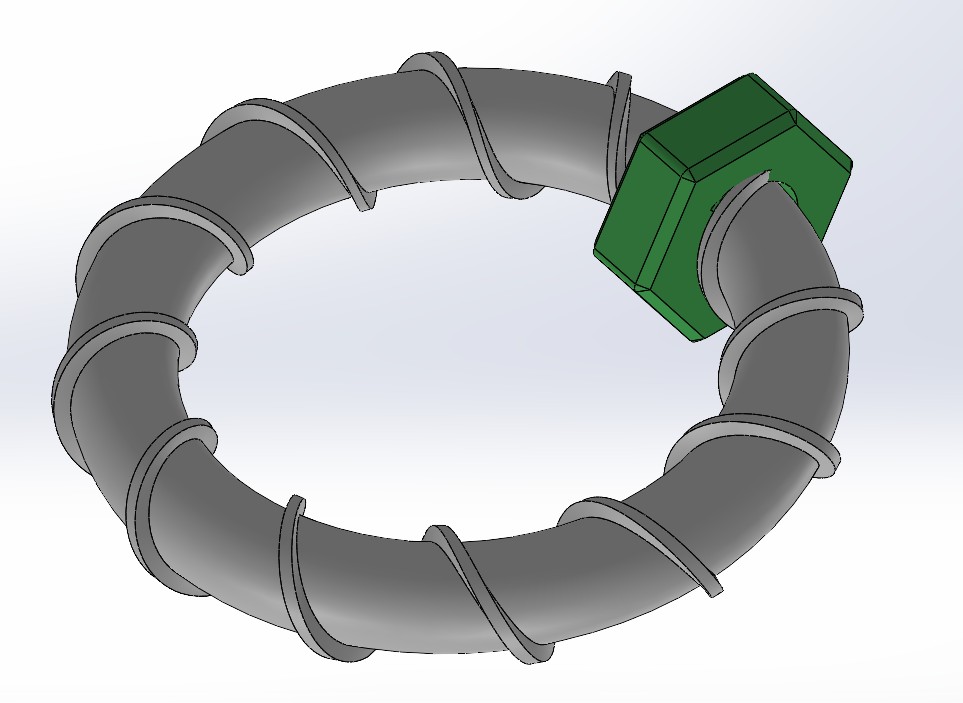 Captive nut fidget (printinplace)