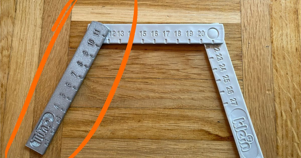 Bosch Kids / Klein - Zollstock / Folding Ruler - Repair Kit by J.H. | Download free STL model | Printables.com - 3D model önizlemesi