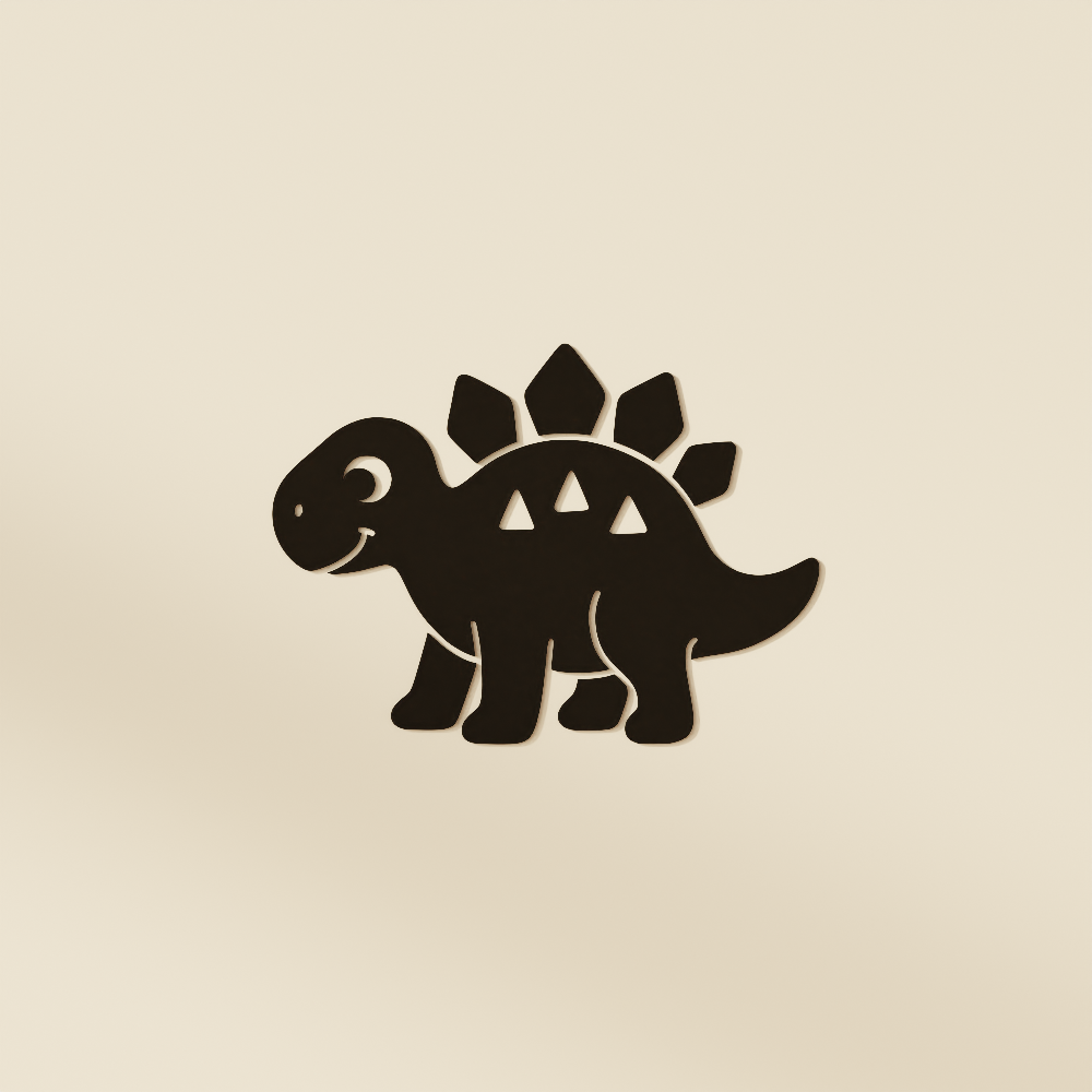 Kids Stegosaurus Dino Wall Art Print