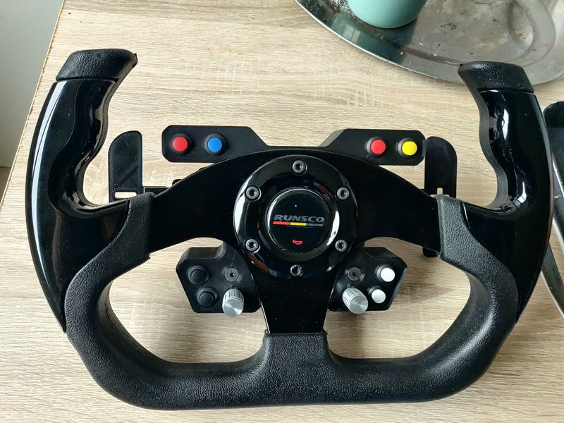 DIY Button Plate Steering Wheel | SIM RACING