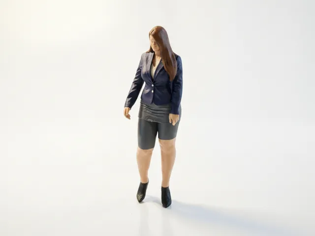 Business Woman Professional Figurine 3D Printable