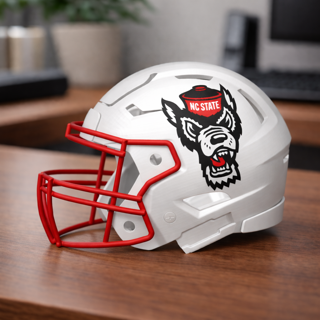 North Carolina State Wolf Pack Football Helmet