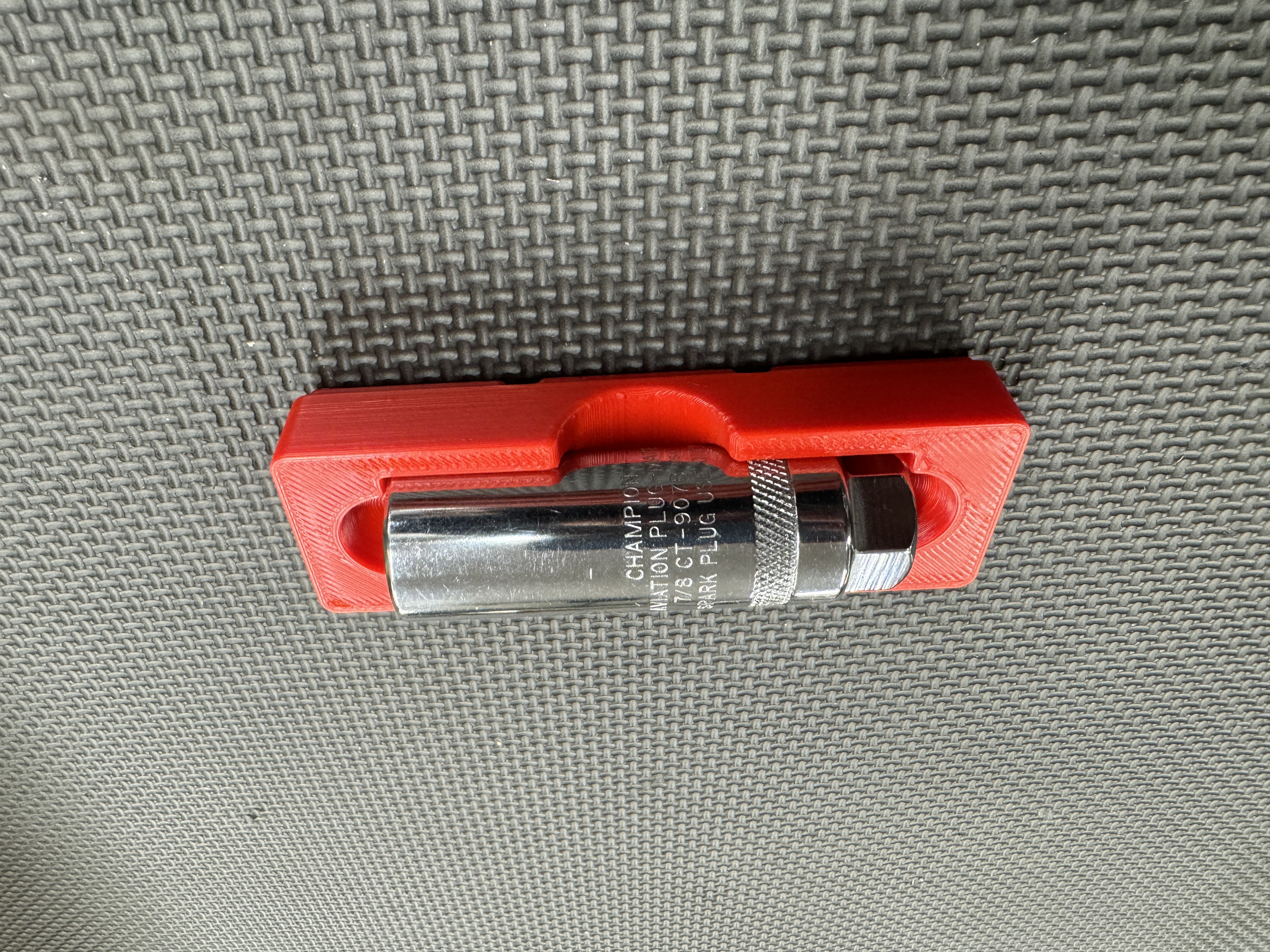 Gridfinity Holder For Champion Aircraft Spark Plug Socket