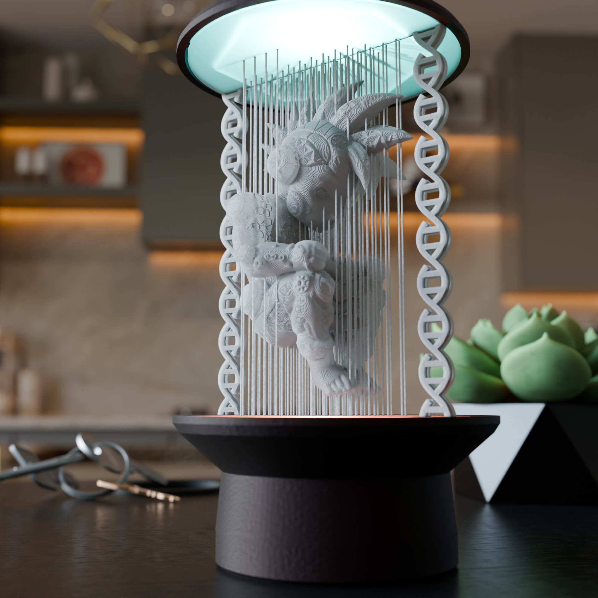 Goku Stasis Chamber – Suspended String Lamp