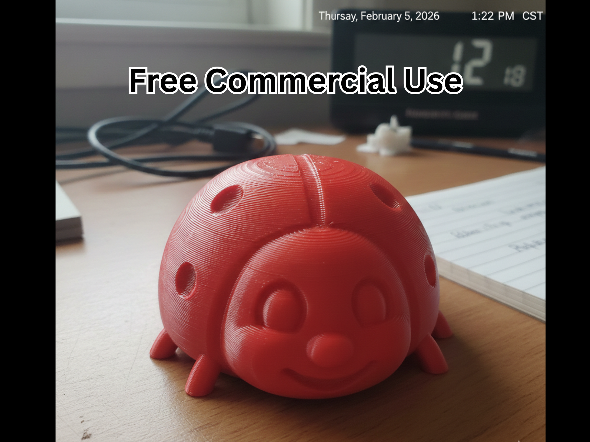 Smiling Ladybug – Cute Bug Statue