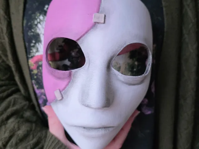 Sally Face Mask – Wearable Sal Fisher Cosplay Prosthetic (8", 203.2 mm)