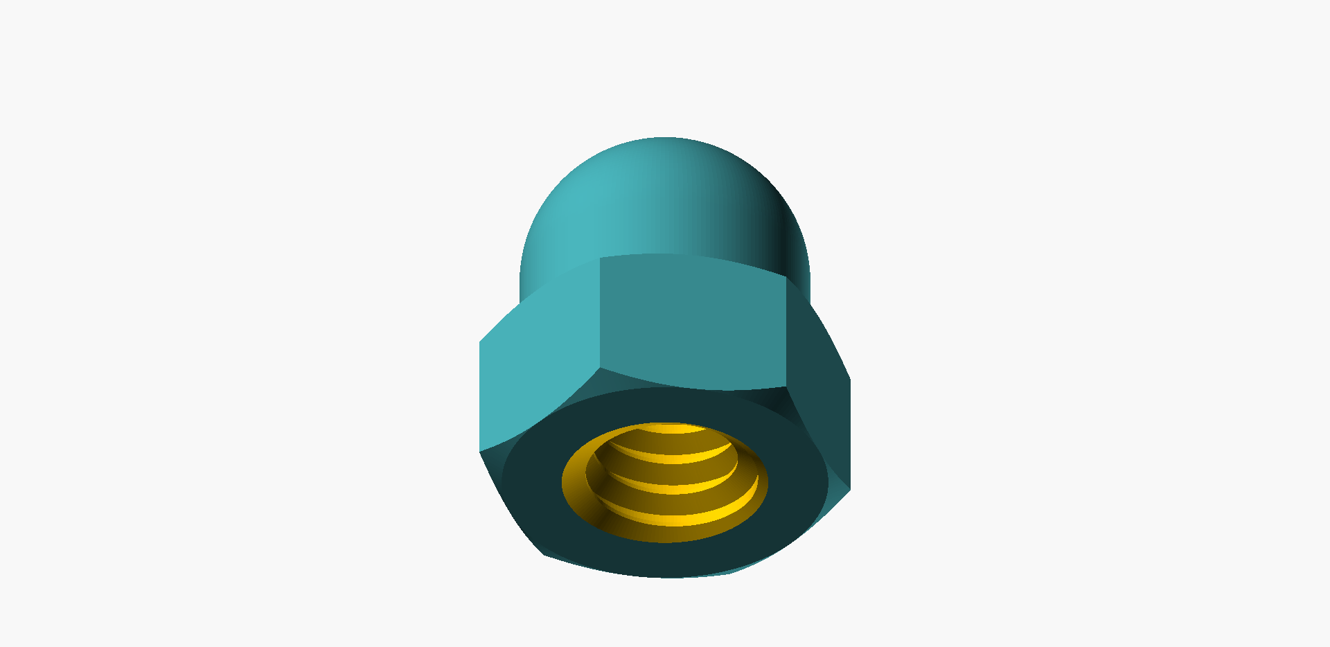 Dozents of UNC Acorn Dome Nuts with Precise Threads — miniatura 3