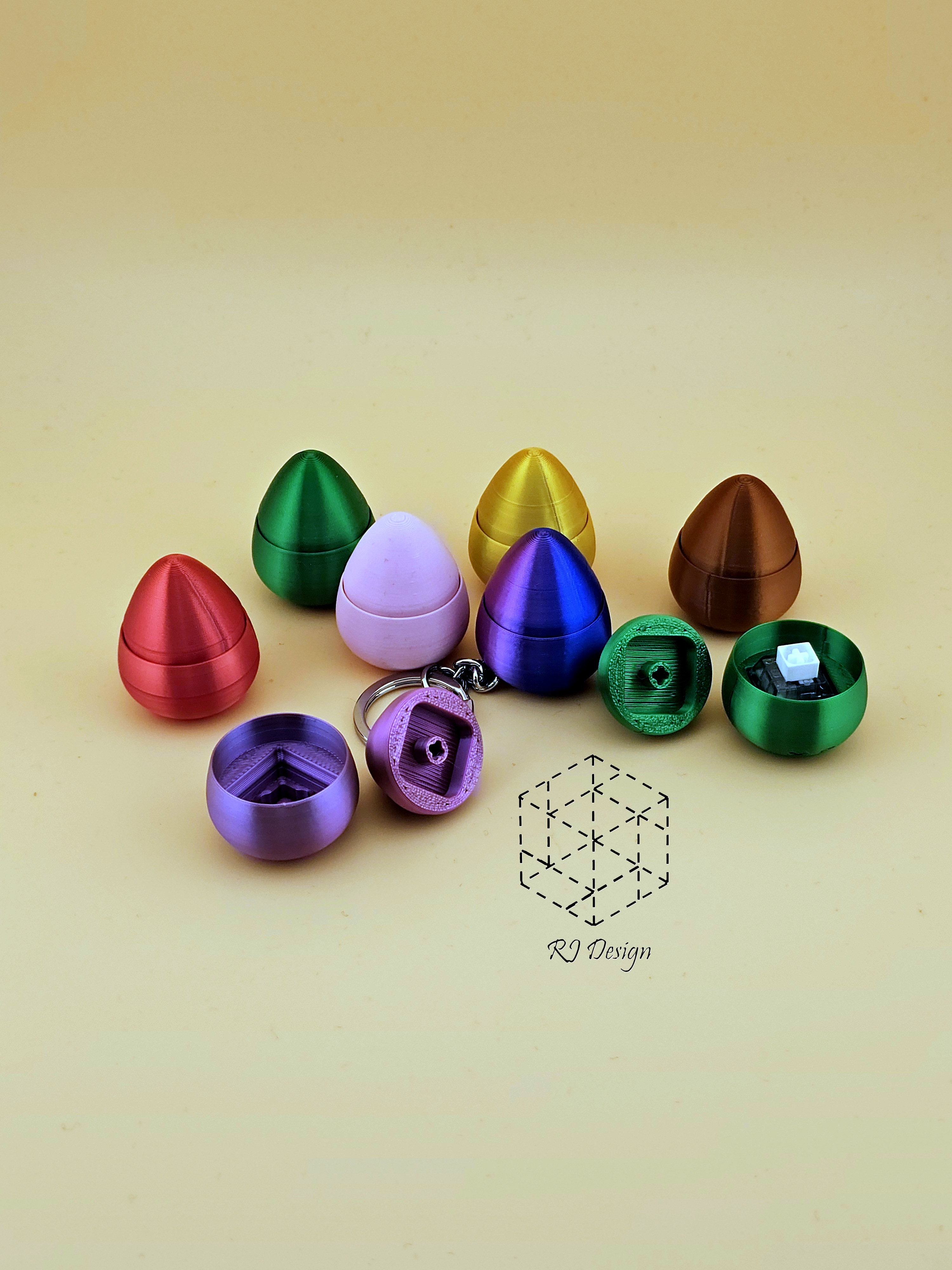 Miniatura 7 do modelo 3D Mini Egg Fidget Clicker