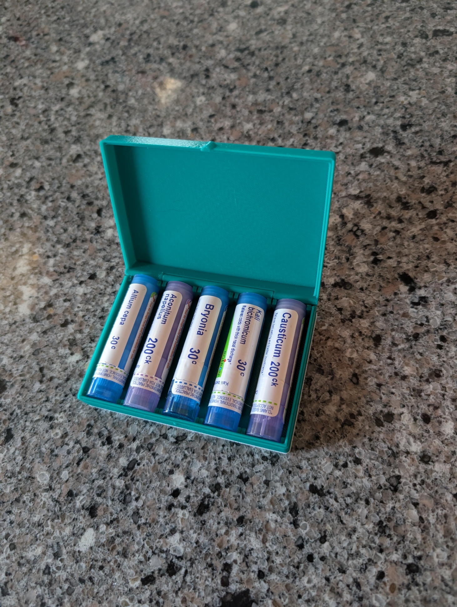Small homeopathy box for Boiron tubes