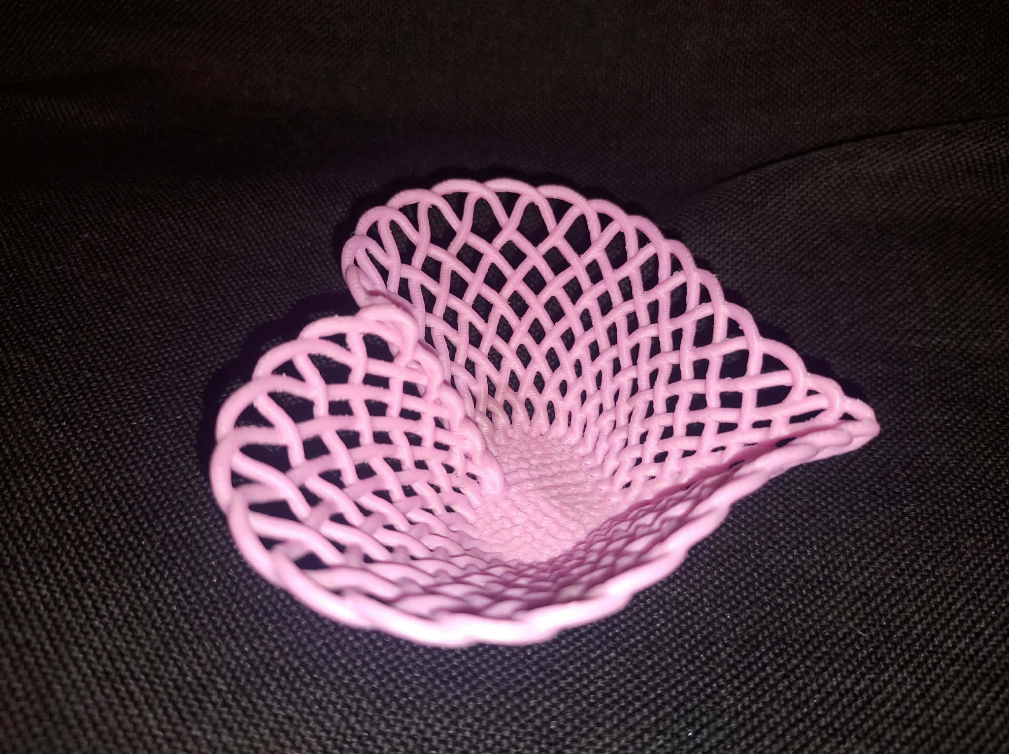 Valentine Heart Shaped Woven Bowl Basket
