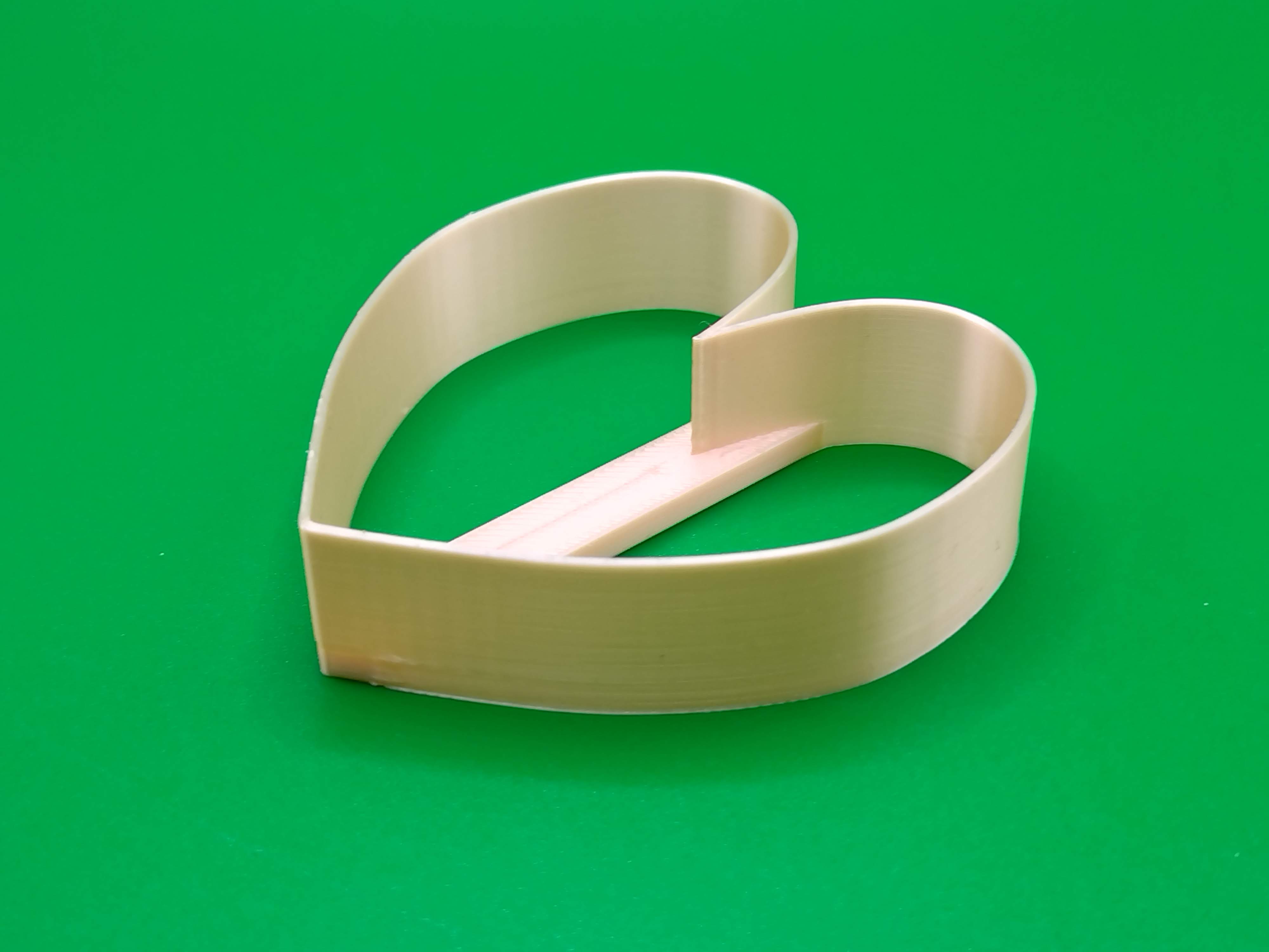 Heart-shaped slice cheese cutter 3D model