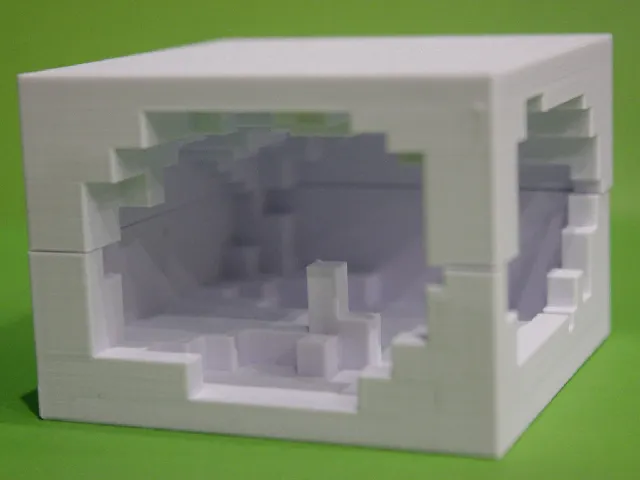Minecraft cave model