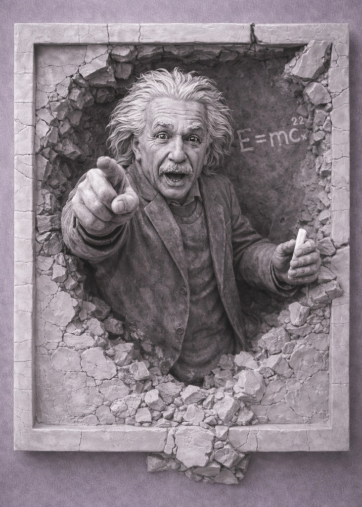 Albert Einstein 3D Picture