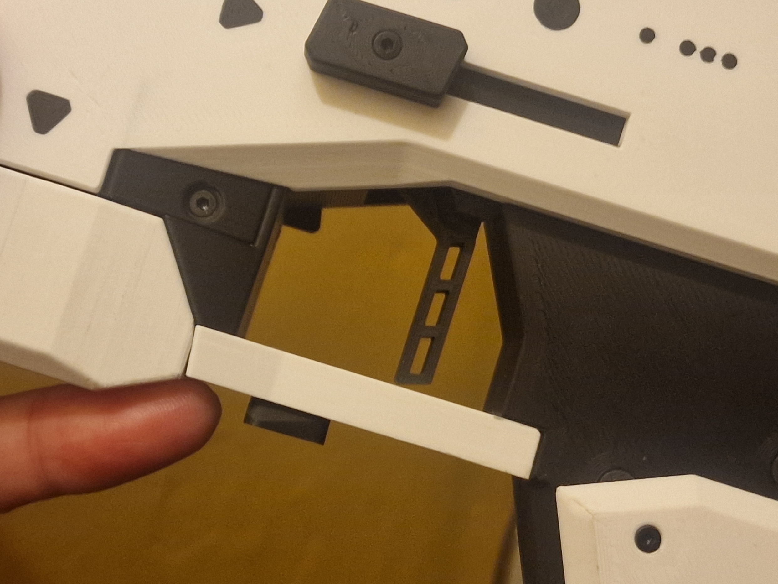Straight trigger for V3 Gearbox Perun clicker 3D model