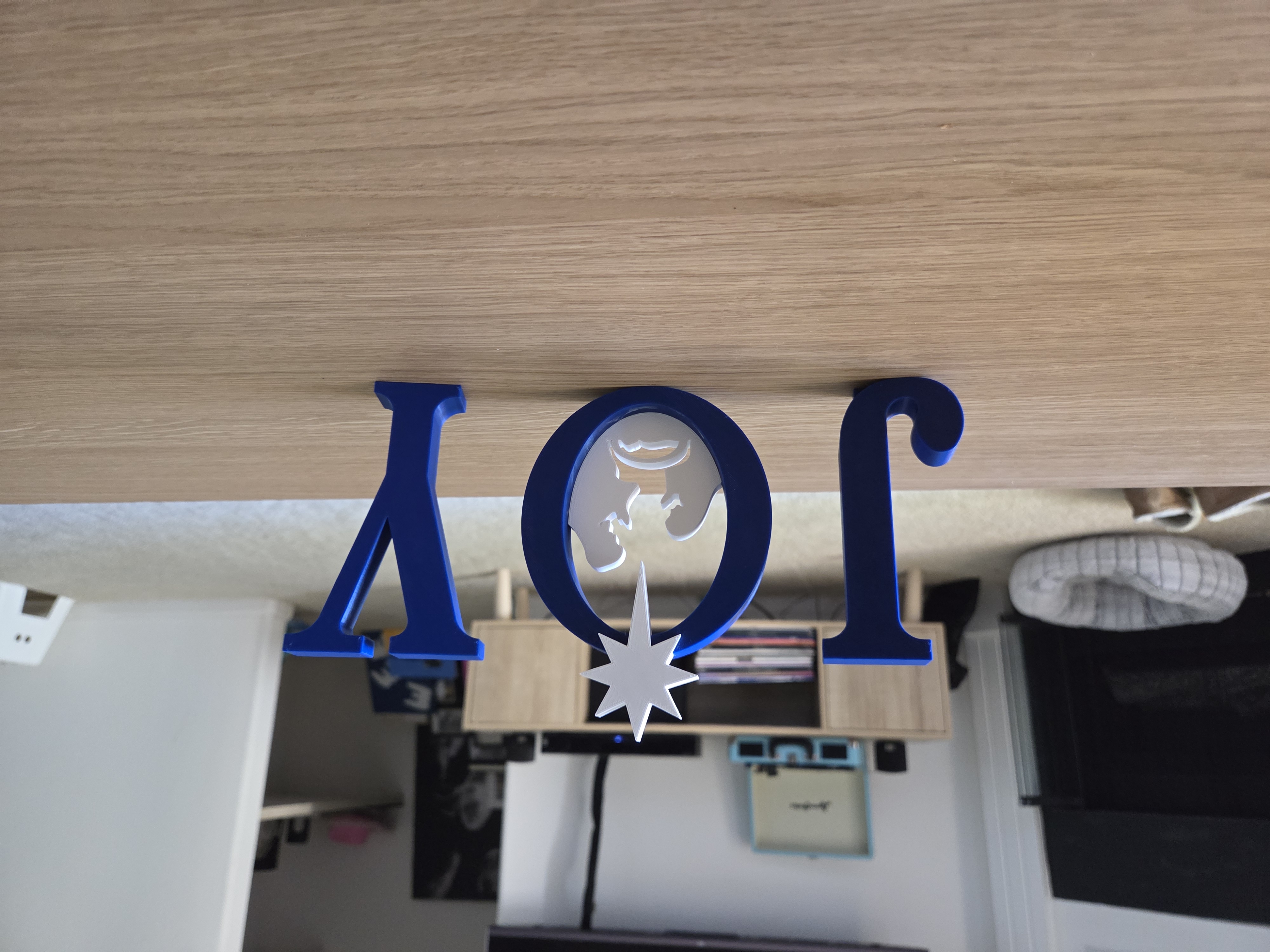 "Joy" nativity christmas decoration