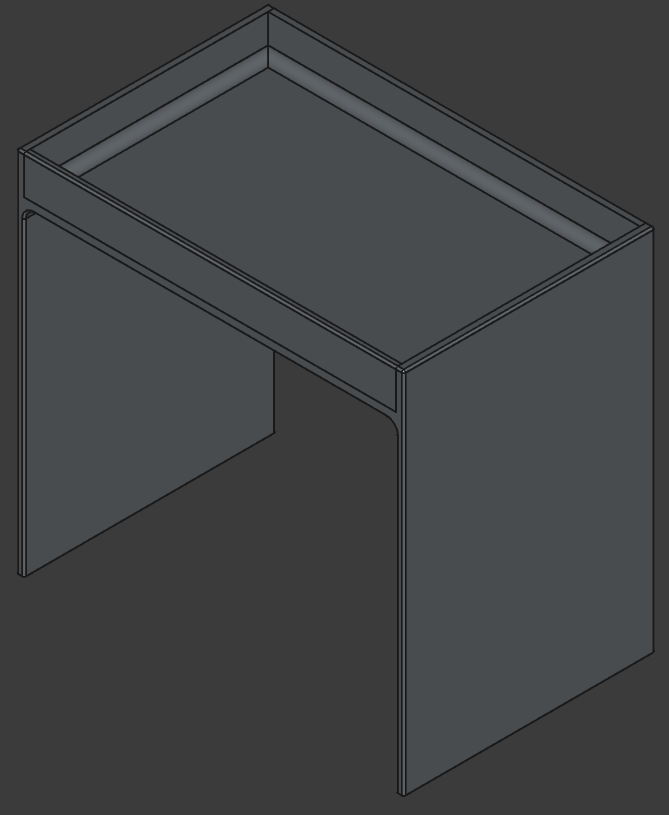 Shelf-200mm wide x 130mm deep x 90mm tall