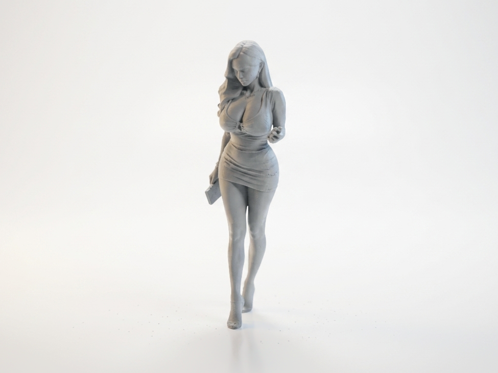 Elegant Lady Figurine Female Character 3D Printable
