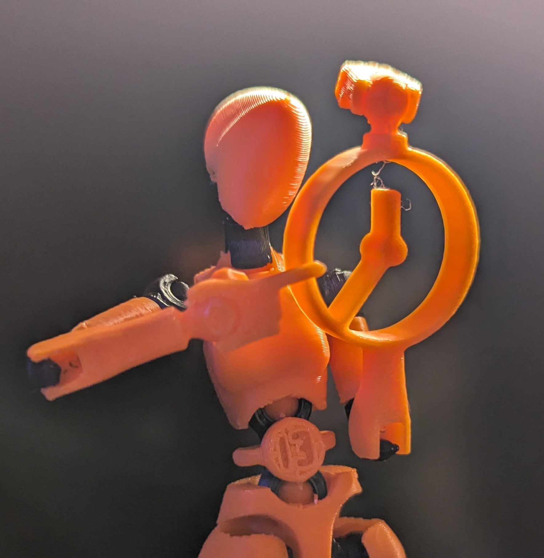 Oversised Watch Carbon 13 (Type - F) 3D model thumbnail