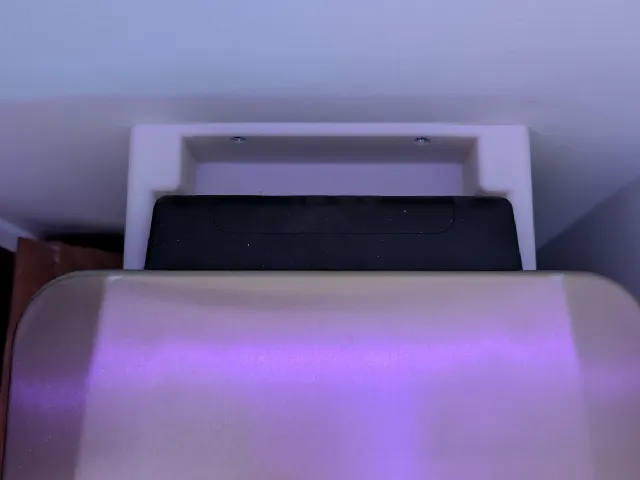 Wall mounted trash can bumper