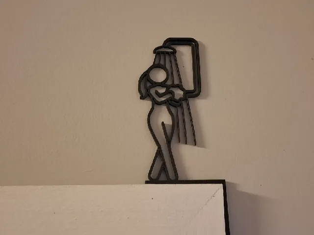 Female Shower Symbol – Door Frame / Architrave Corner Marker