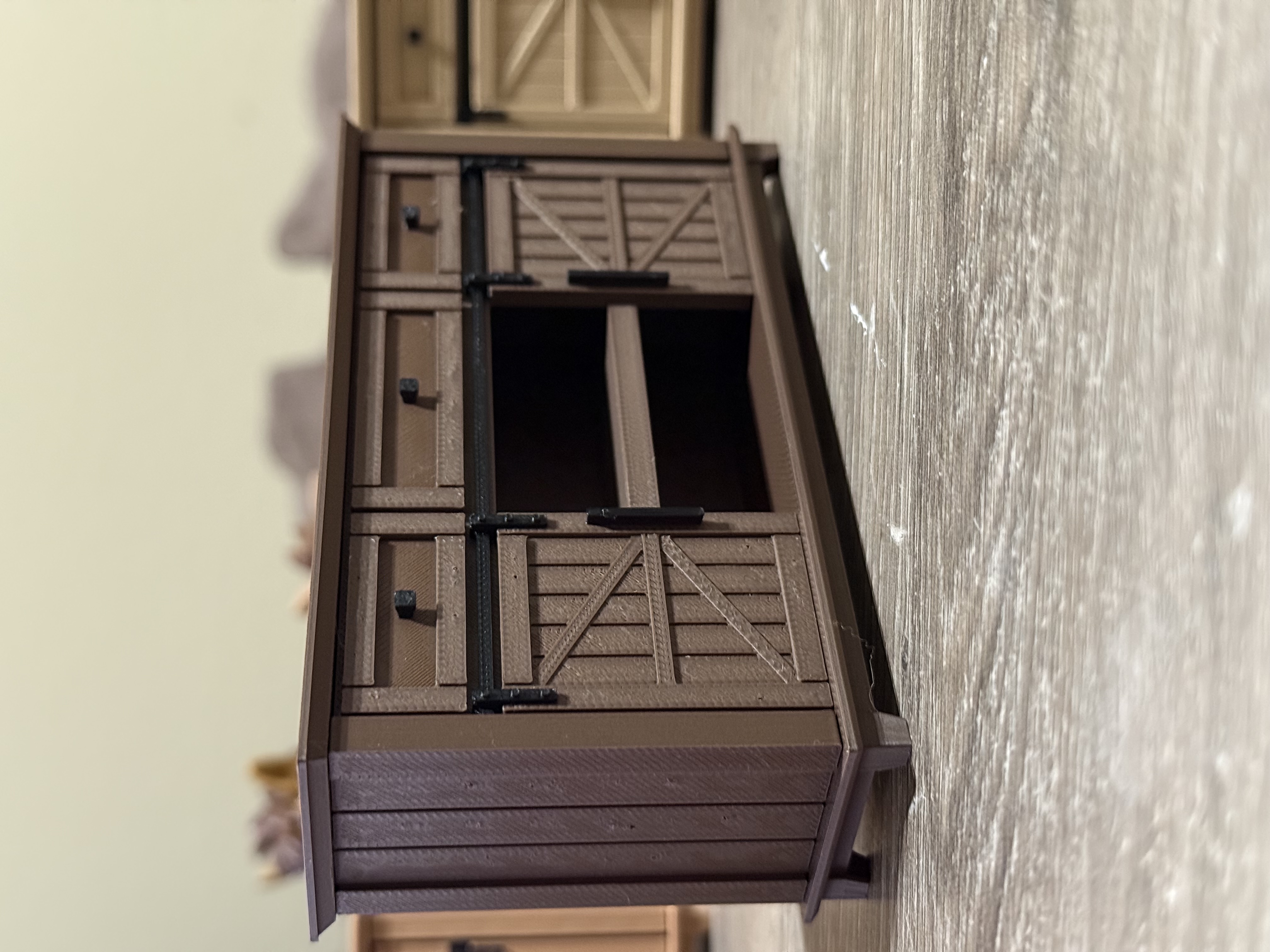 1:12 Rustic TV Console