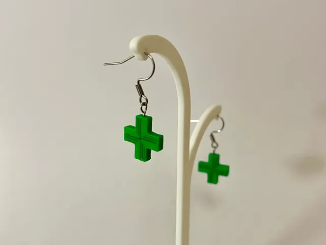 Pharmacy Cross Earrings