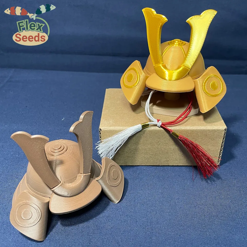 Kabuto Doll, Samurai helmet ornament by 3D_Flexseeds