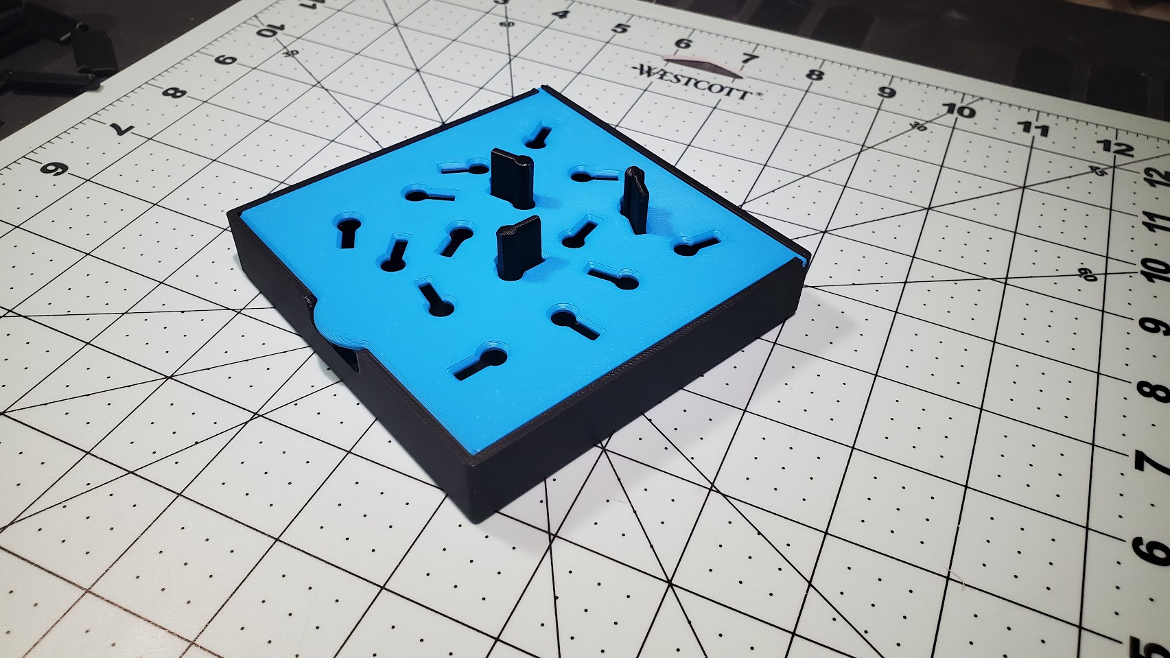 Occupational Therapy Key Hole Peg Board (parametric)
