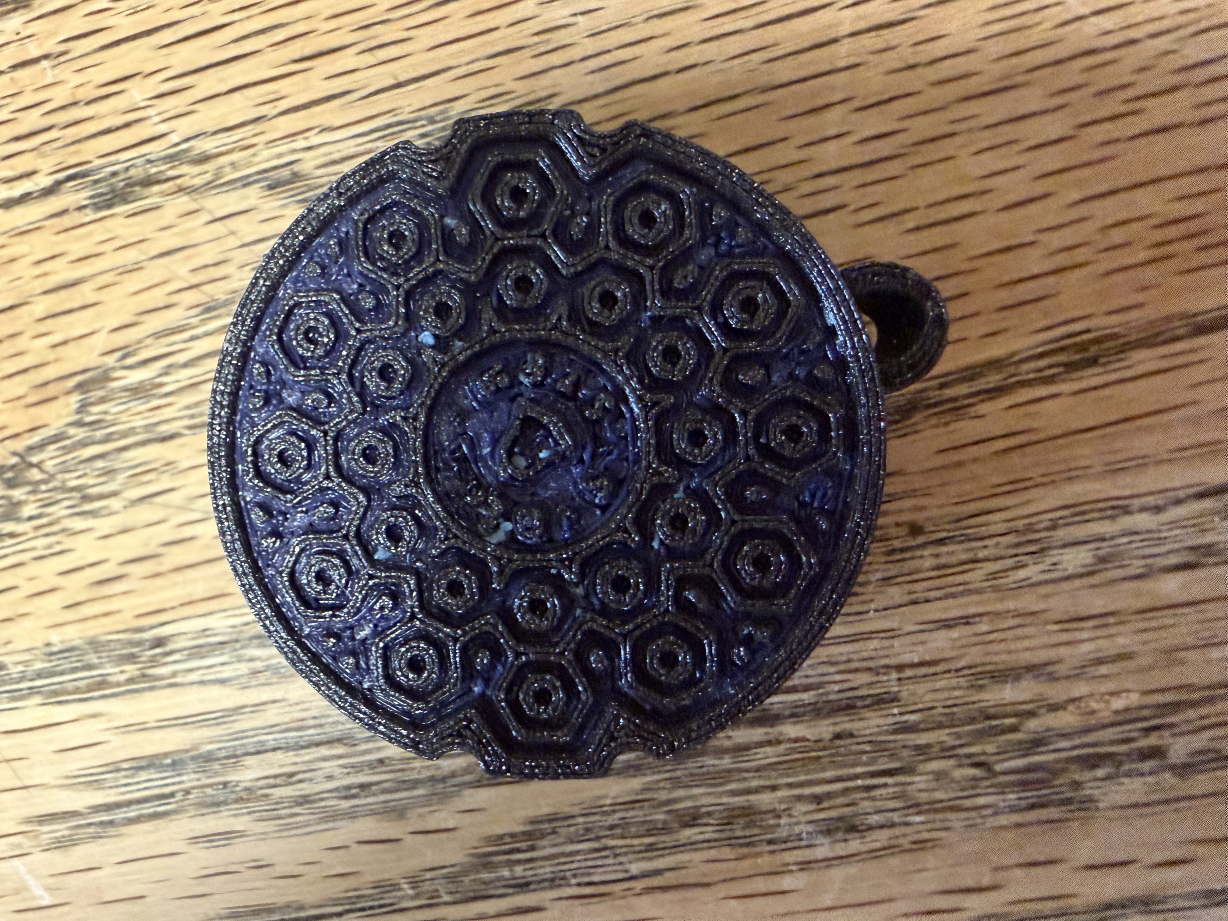 Bell System Manhole Cover AirTag keychain holder