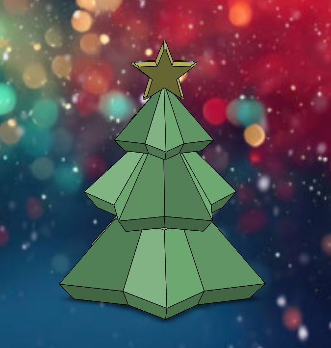 Cute Geometric Christmas Tree