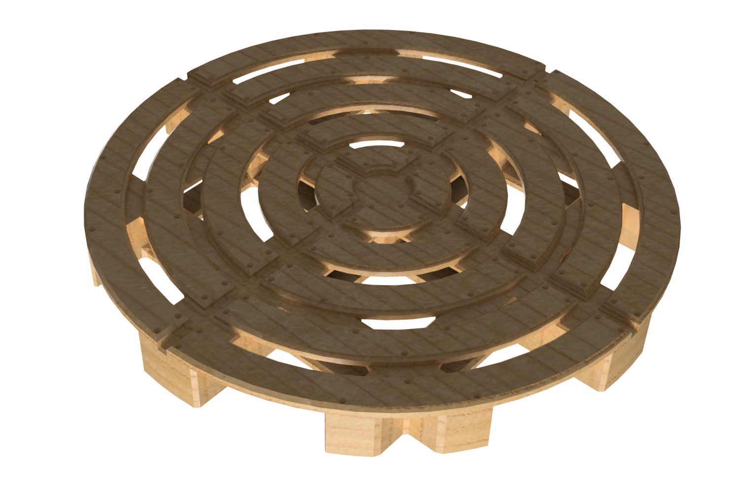 Miniatura 4 do modelo 3D Round pallets (different shapes)