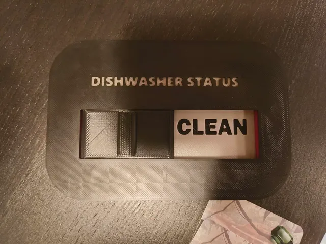 Dishwasher Status Indicator / Customisable Multi-colour Toggle for Single Colour Printers