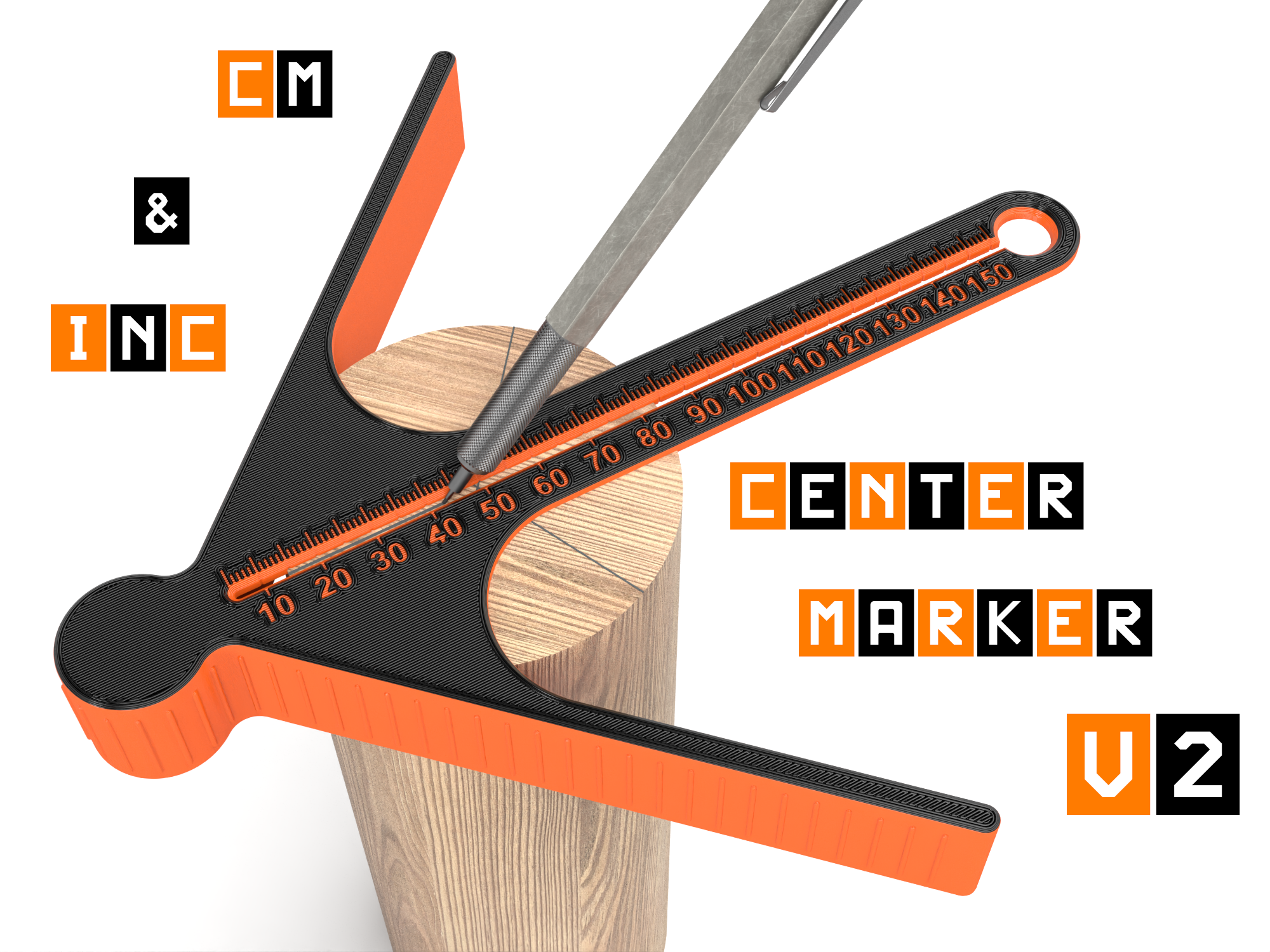 Center marker with ruler V2