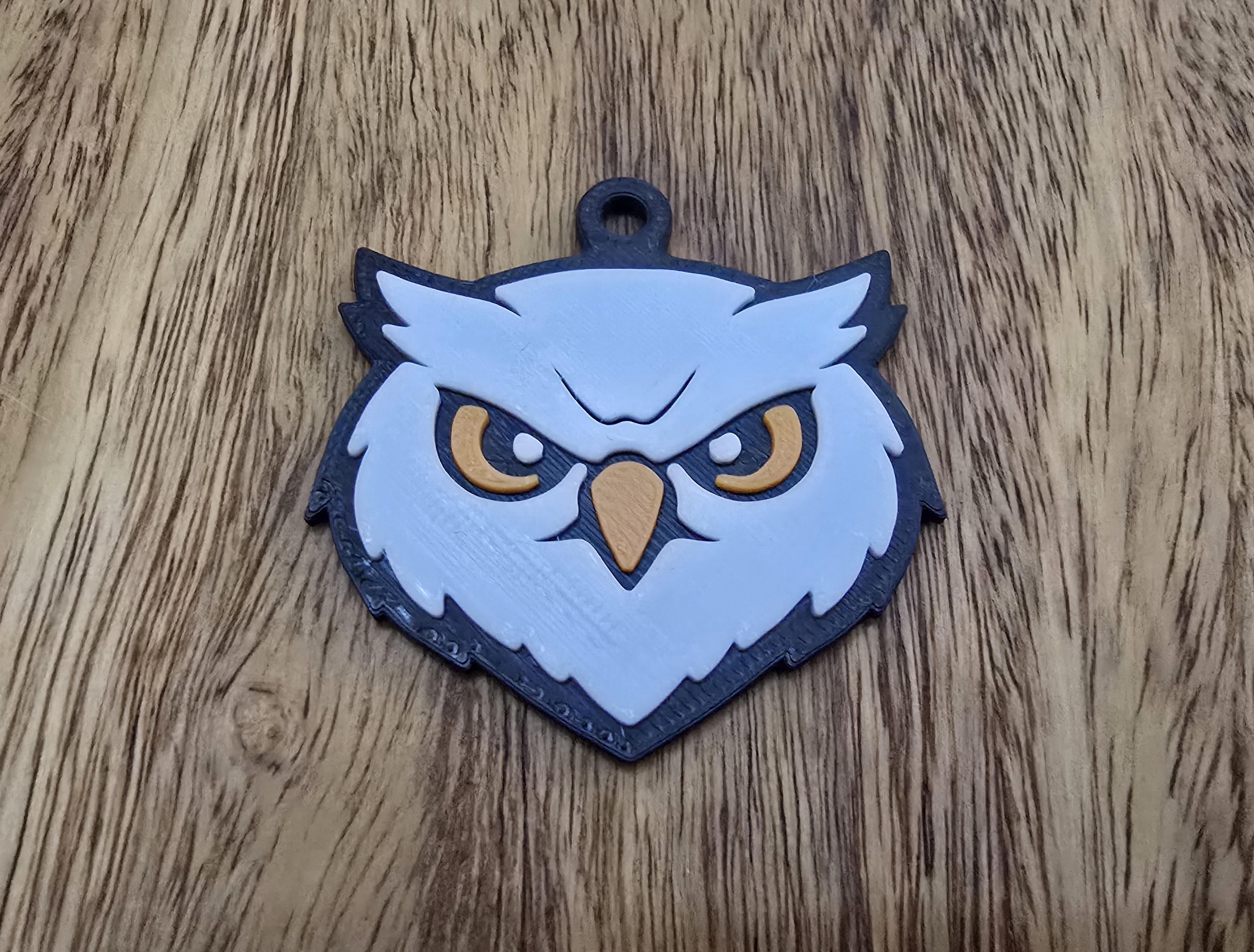 3 or 4 Color Stern Owl keyring (Animal Collection)