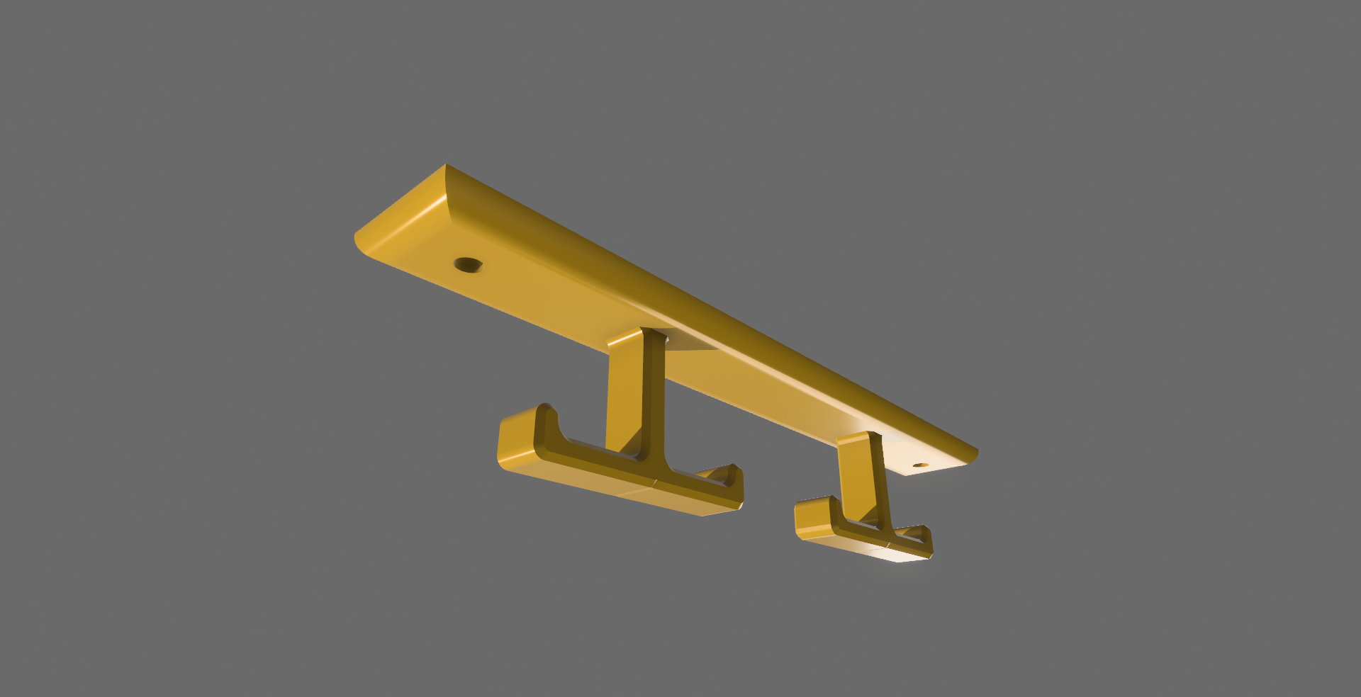 Double hook for ceiling