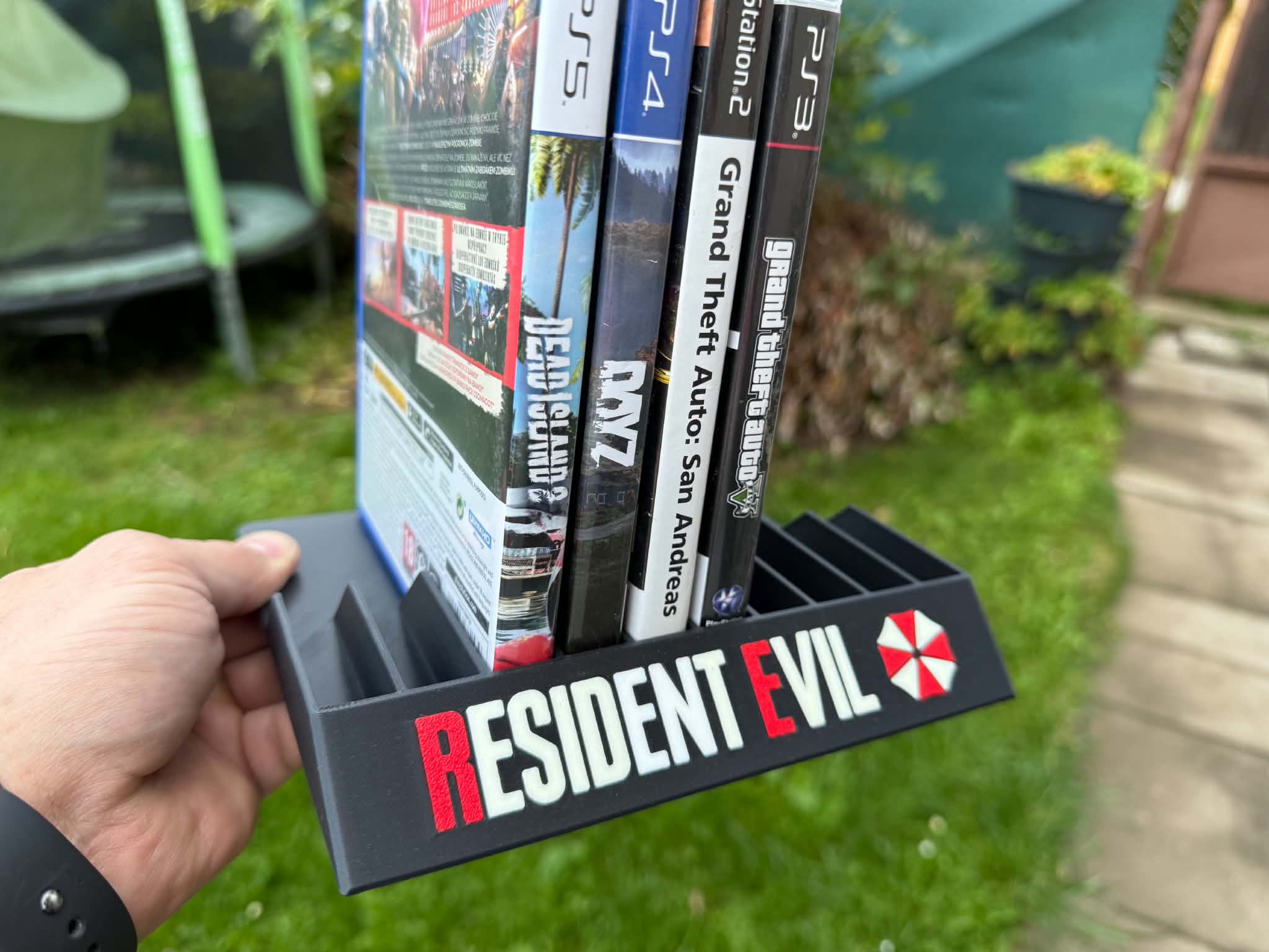 Stand/Holder for PlayStation games (Resident Evil) - PS2, 3, 4, 5