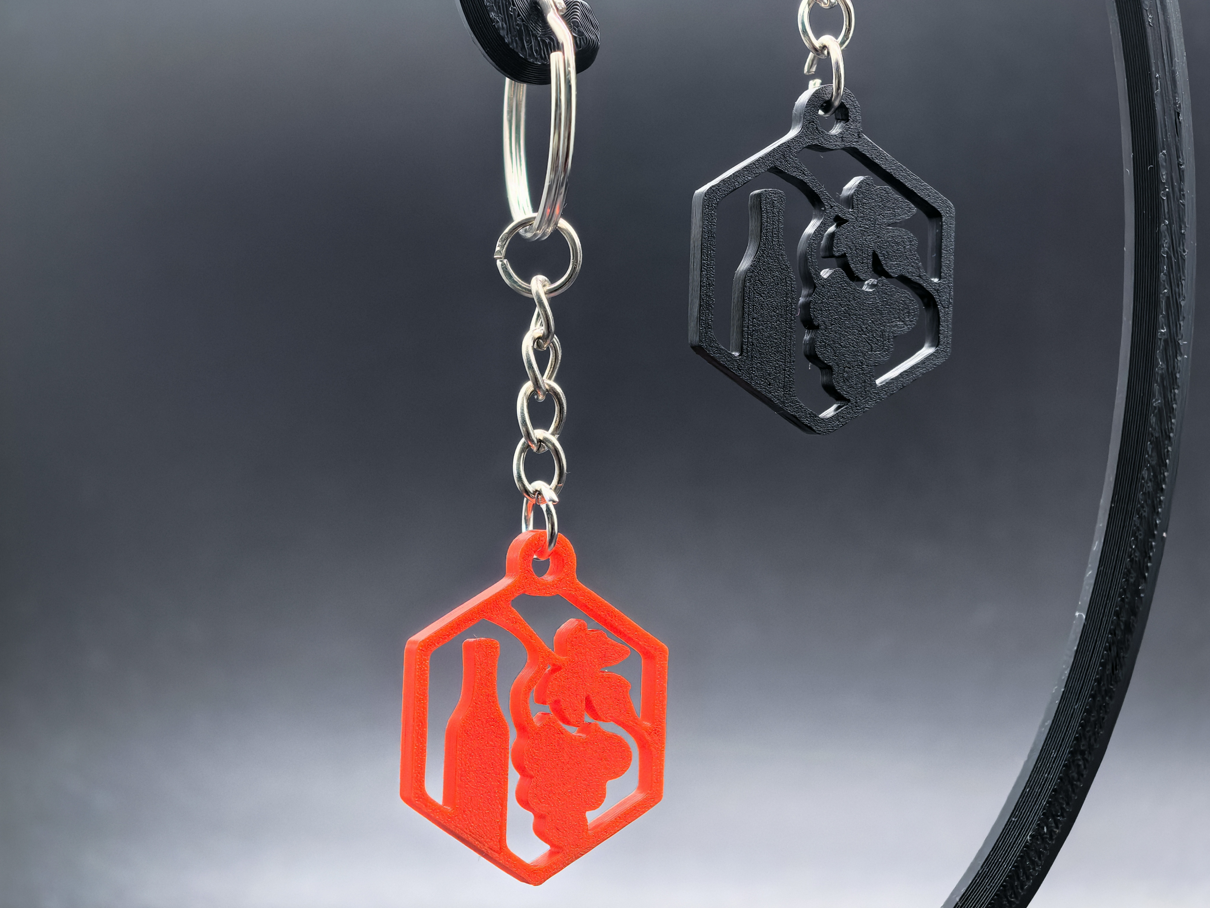 Wine Vine Keychain