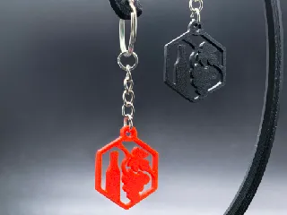 Wine Vine Keychain