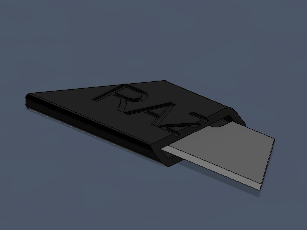 Utility Razor Blade Disposal Box - Singal