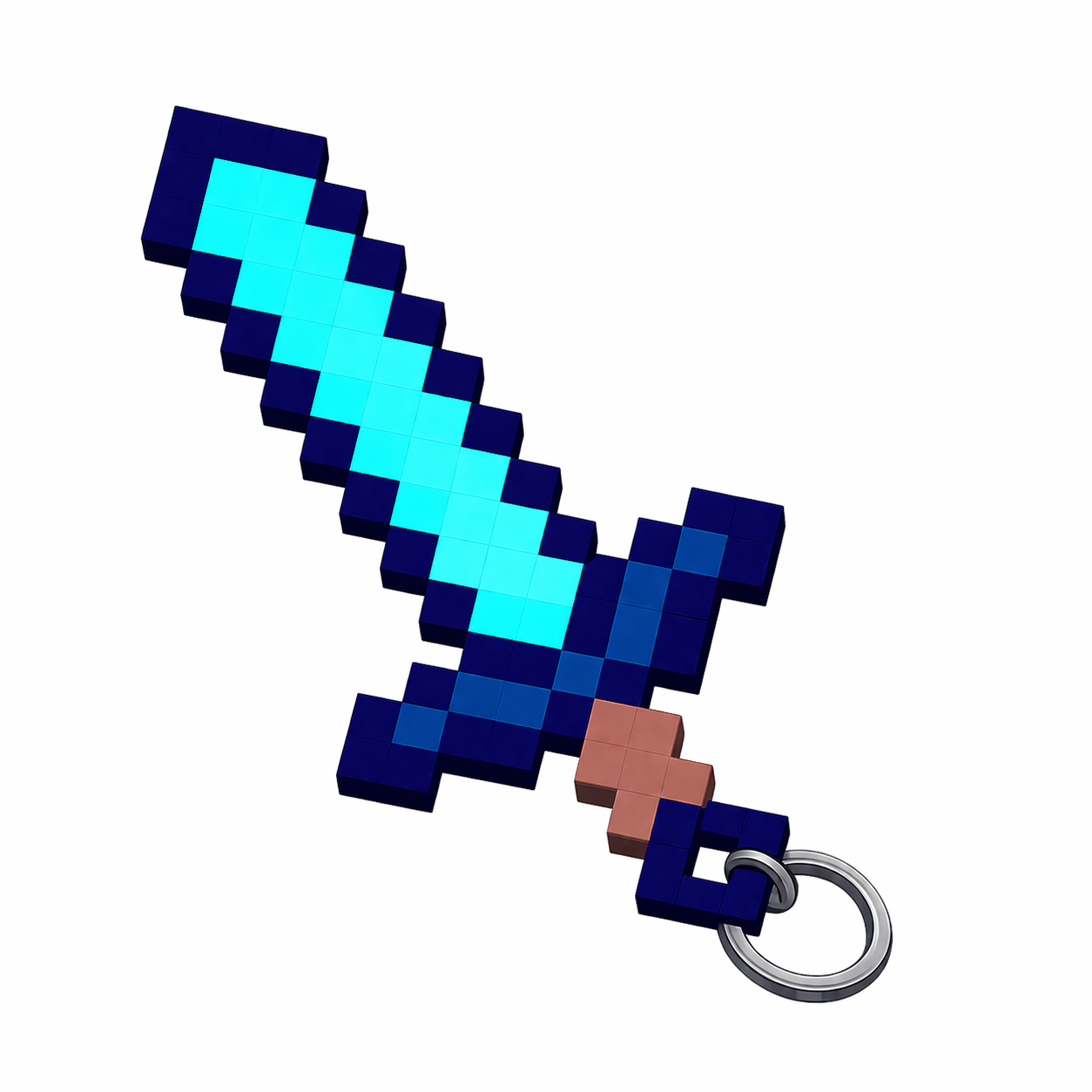minecraft sword keychain 3D model