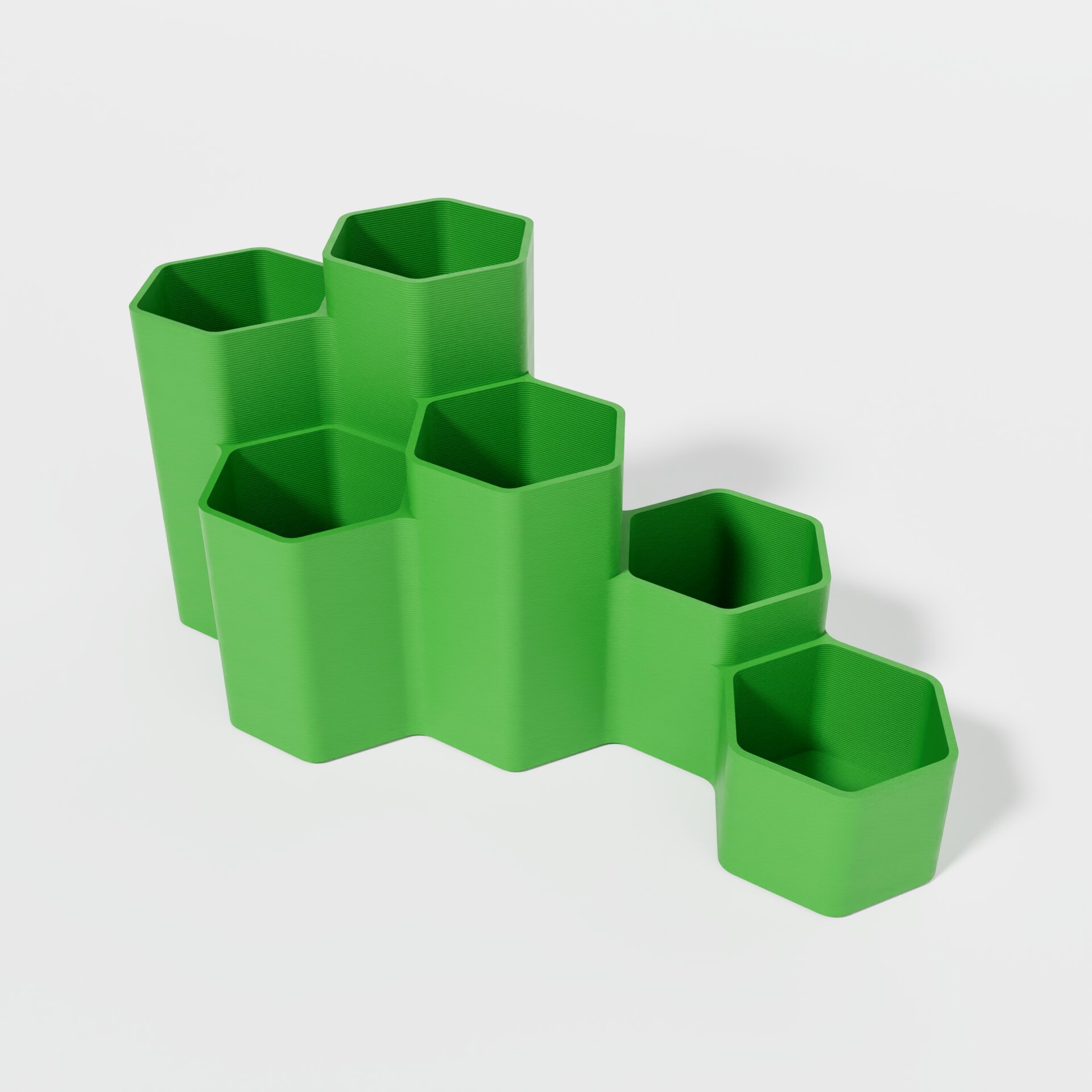 Hexagonal cascade pencil holder 09 — miniatura 3