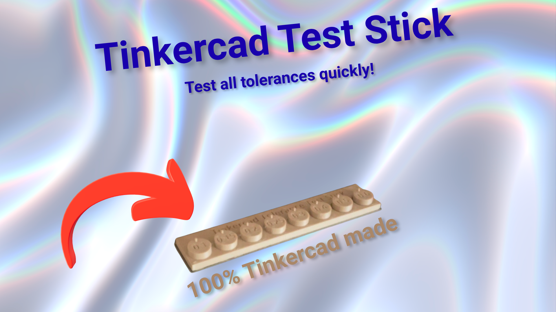 Inker Pad Tinkercad Test Stick - Adapted to Printables — STL Grátis | 3DFinder