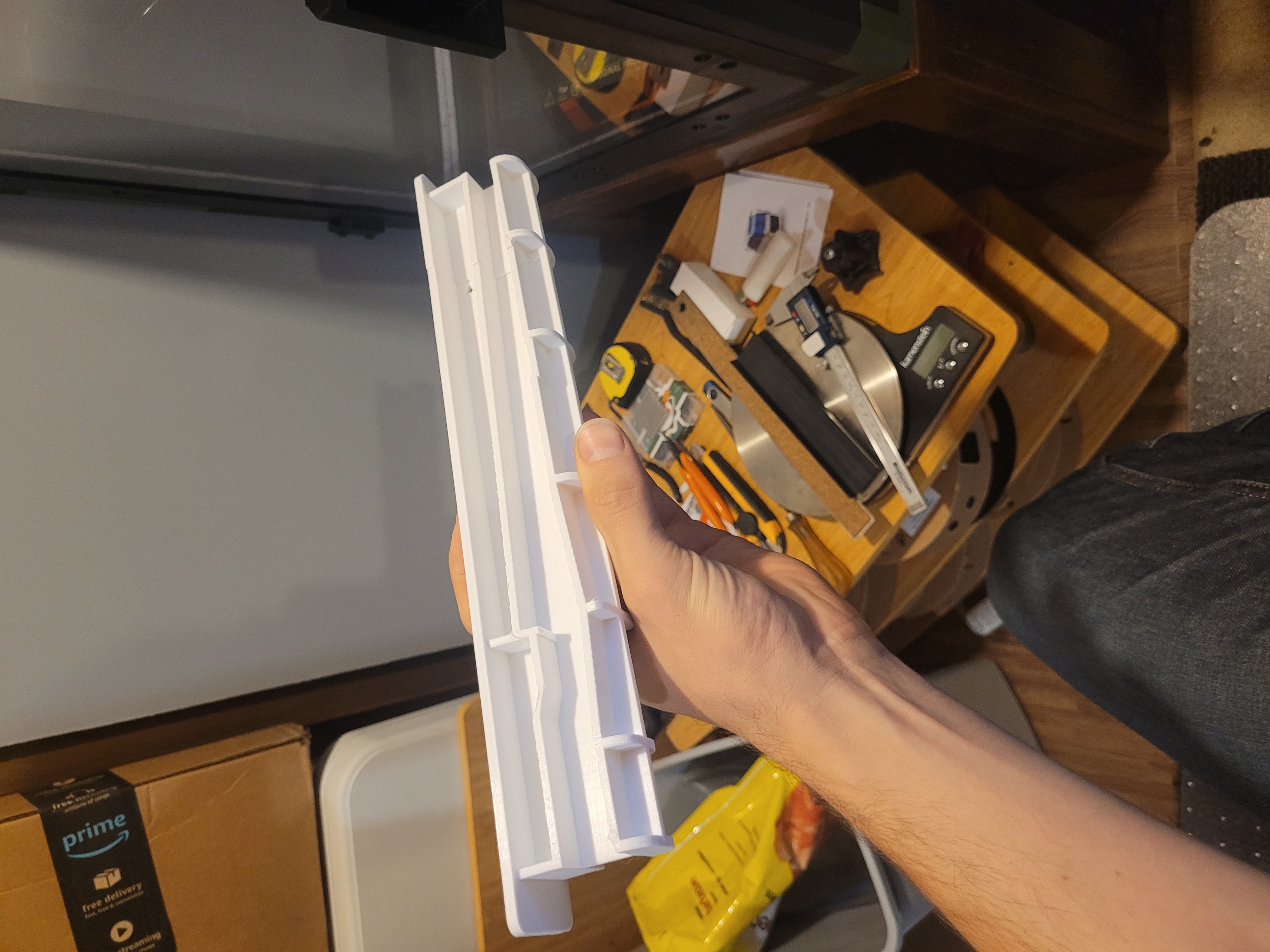 Whirlpool Refrigerator Center Crisper Drawer Slide Rail part number WPW10671238