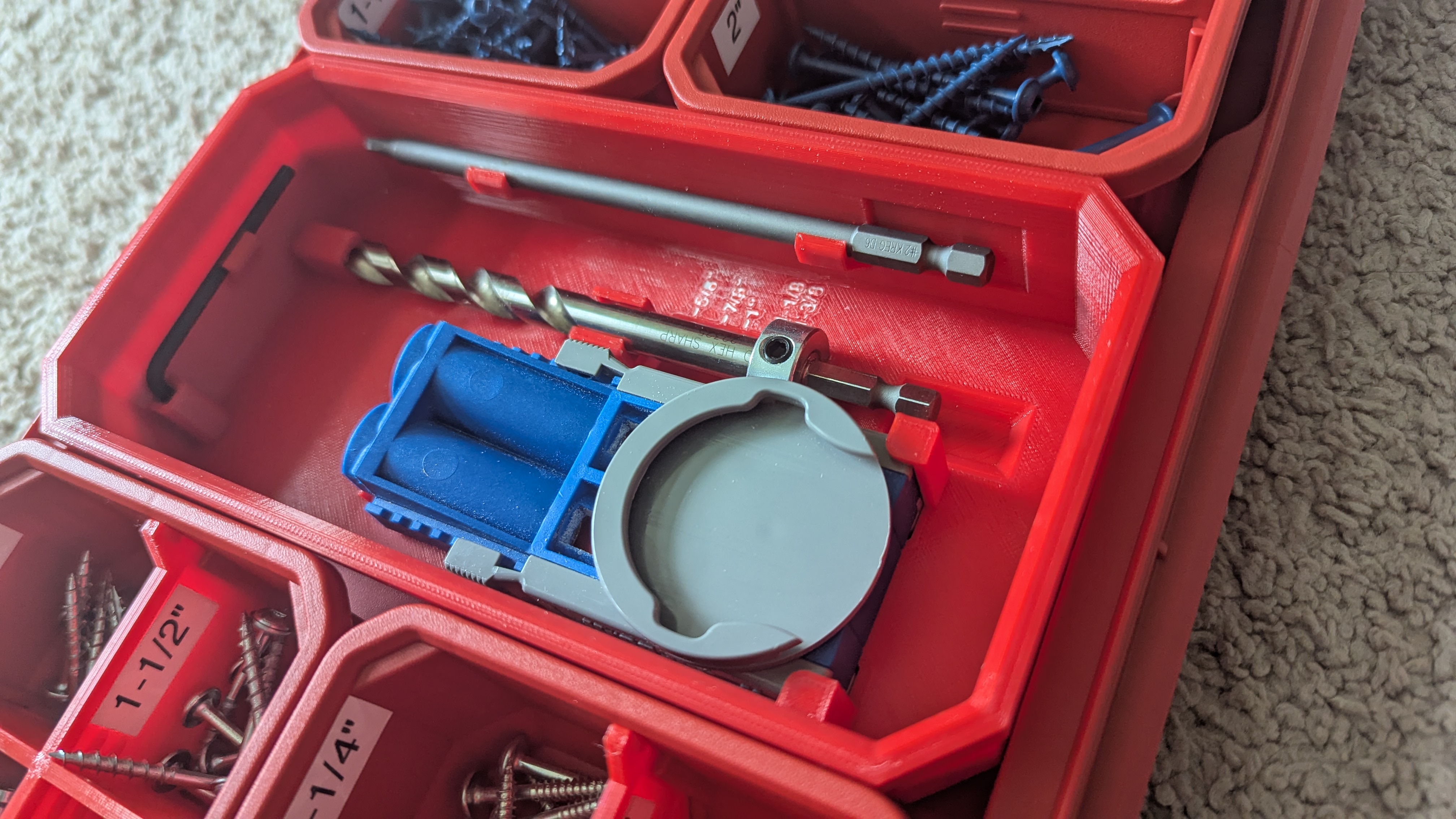 Kreg Jig R3 Bin for Milwaukee Packout Compact Low Profile