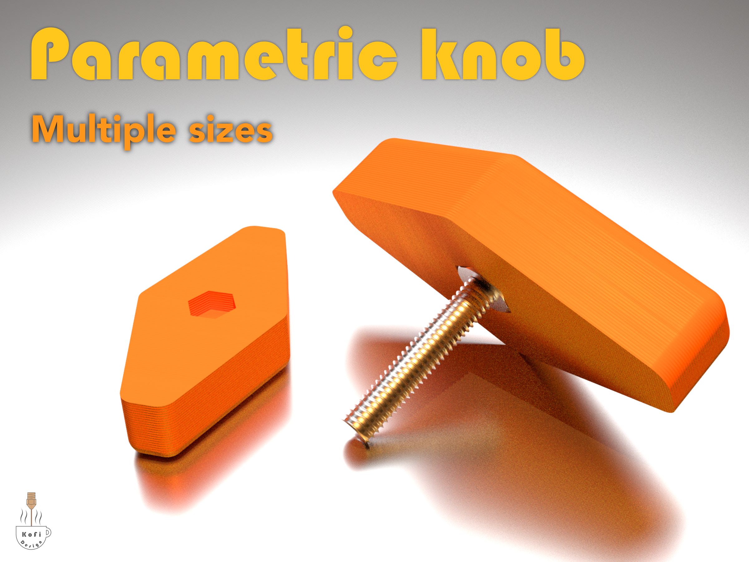 Bolt knob parametric